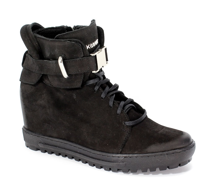 Sneakersy Eksbut 77-4518-549-Czarny Nubuk