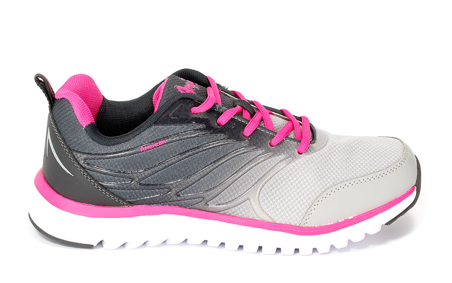 Półbuty American BAAS-203 Grey/Fuxia .Prz