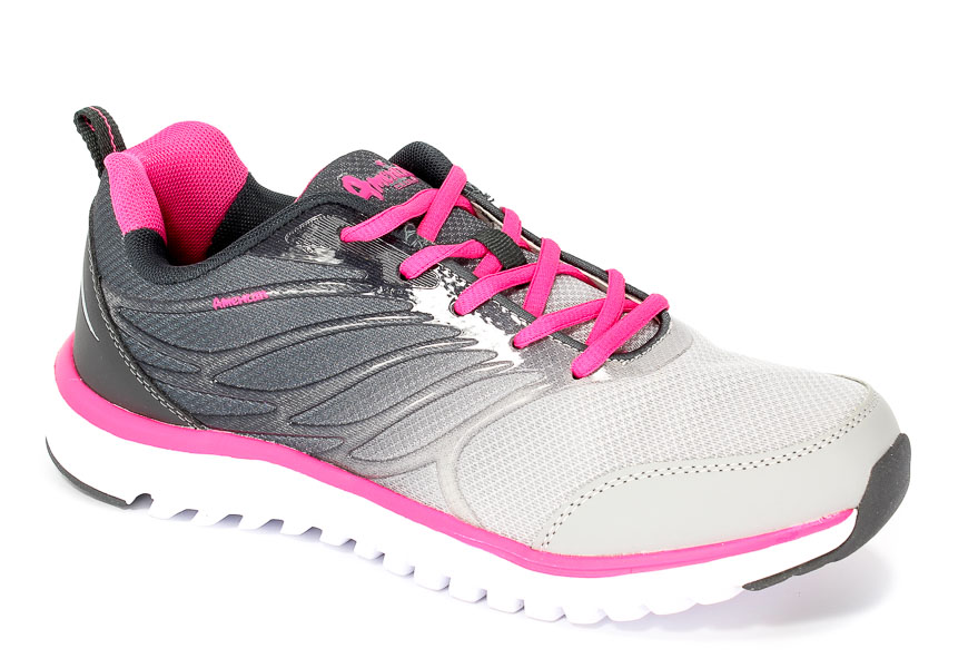 Półbuty American BAAS-203 Grey/Fuxia .Prz