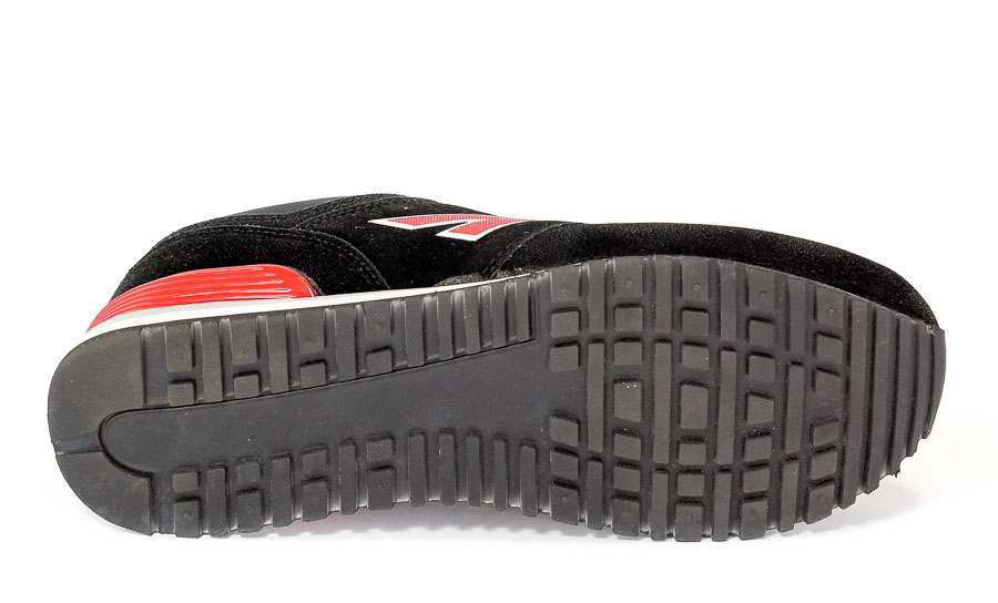 Półbuty American 33100-3 Black/Red.Prz