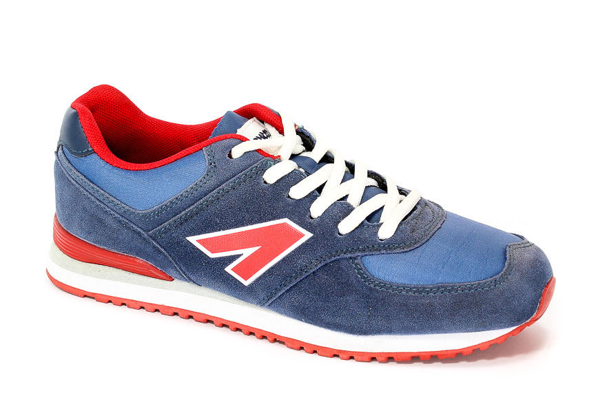 Półbuty American 33100-5 Navy/Red.Prz