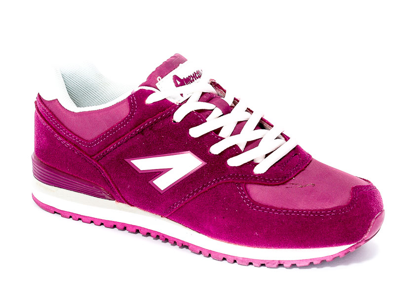 Półbuty American 33100-E DK.Fuxia/White.Prz