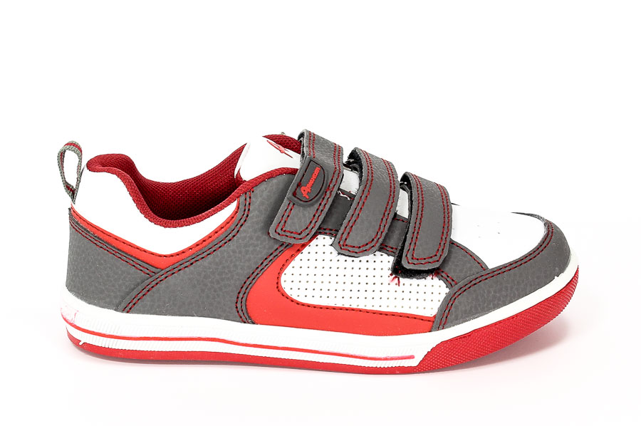 Półbuty American 2900 Grey/Red.Prz