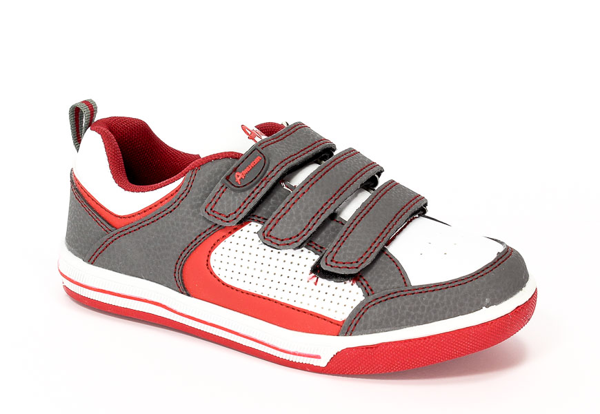 Półbuty American 2900 Grey/Red.Prz