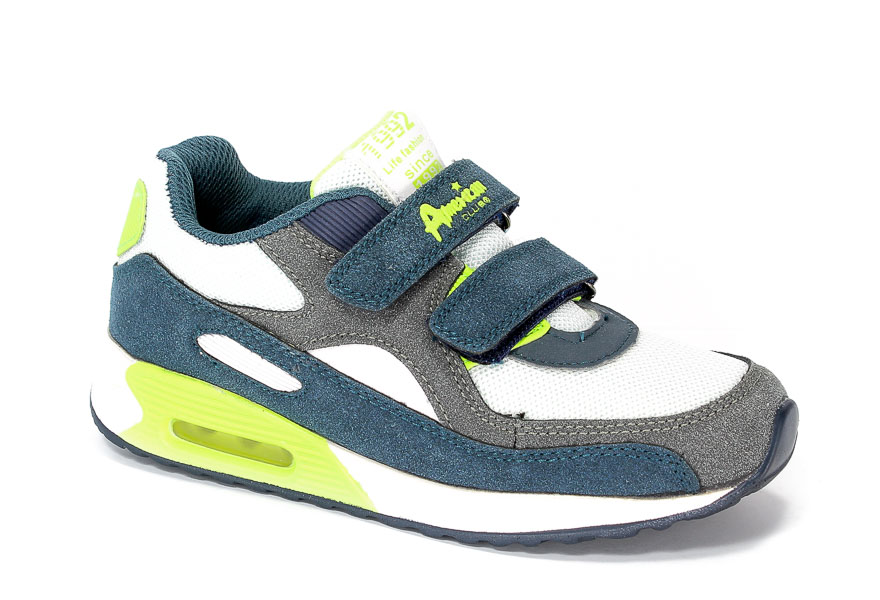 Półbuty American K13822-1 Navy/Green.Prz