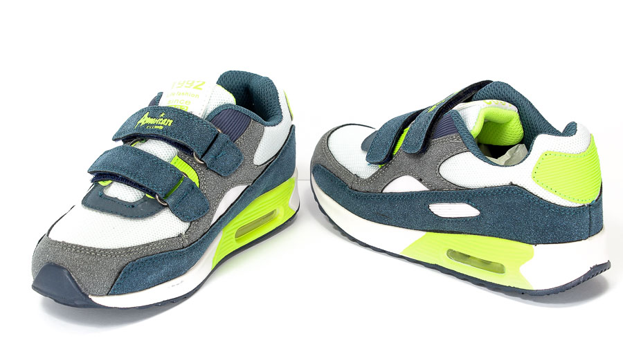 Półbuty American K13822-1 Navy/Green.Prz