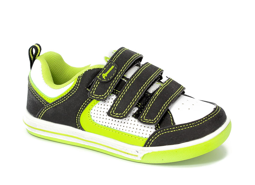 Półbuty American 2900 Black/Green.Prz