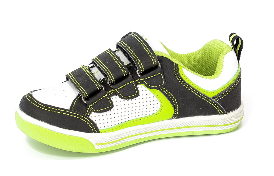 Półbuty American 2900 Black/Green.Prz