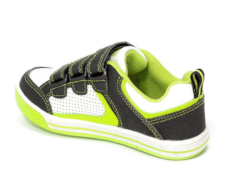 Półbuty American 2900 Black/Green.Prz
