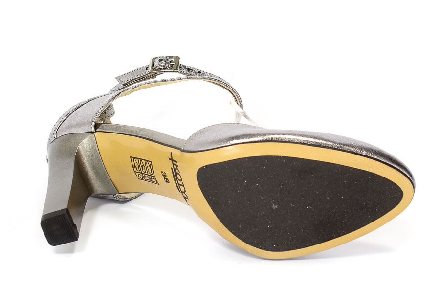 Czółenka letnie Kotyl 5891 Srebro szary