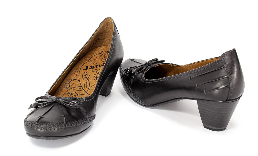 Czółenka Jana 8-22304-28 Black.Prz