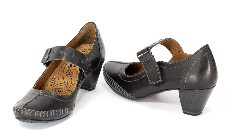 Czółenka Jana 8-24314-28 Black.Prz
