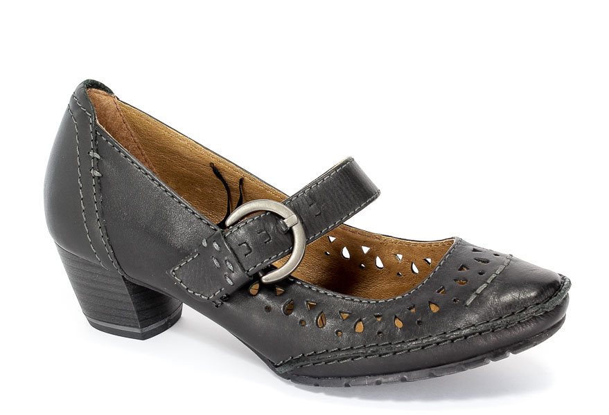 Czółenka Jana 8-24311-28 Black.Prz
