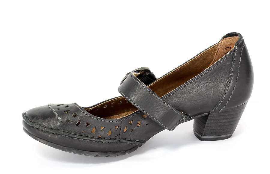 Czółenka Jana 8-24311-28 Black.Prz