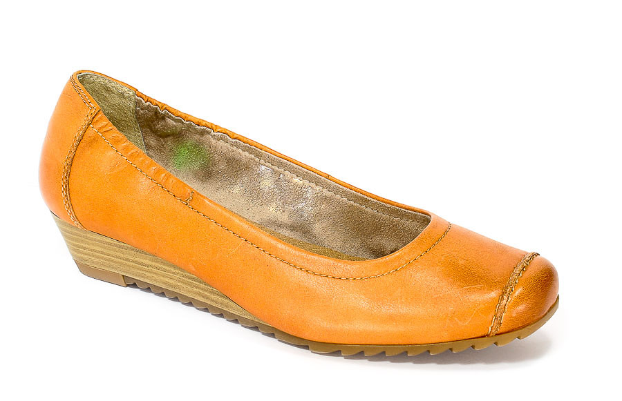 Czółenka Jana 8-22203-20 Papaya.Prz