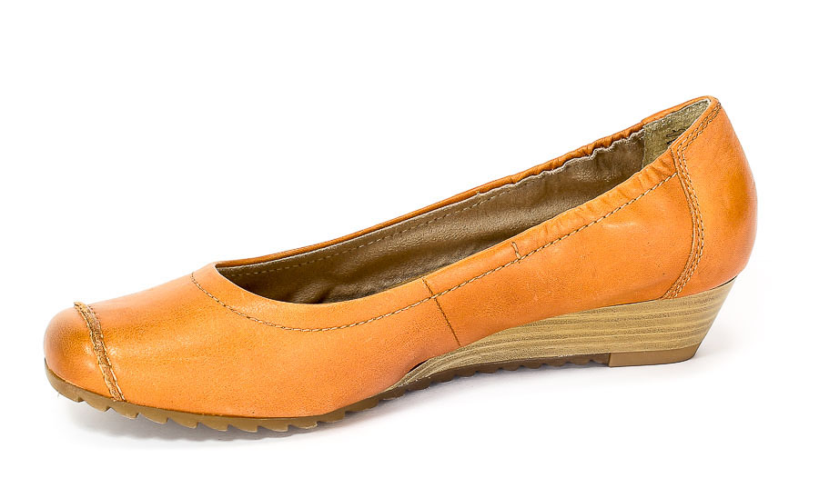 Czółenka Jana 8-22203-20 Papaya.Prz