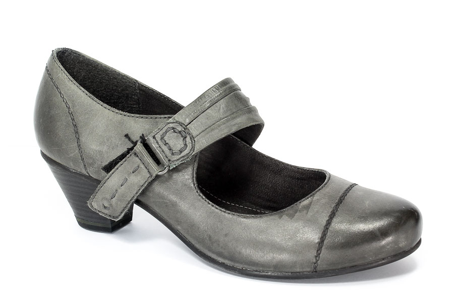 Czółenka Jana 8-24300-29 Graphite.Prz