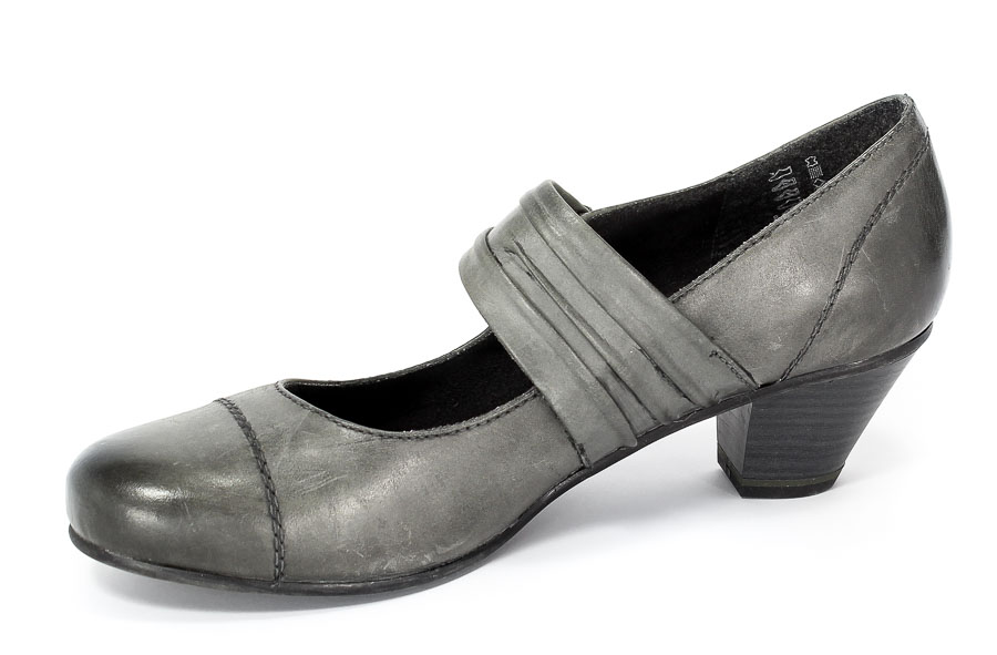 Czółenka Jana 8-24300-29 Graphite.Prz