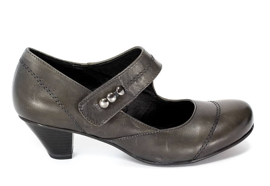 Czółenka Jana 8-24302-27 Graphite.Prz