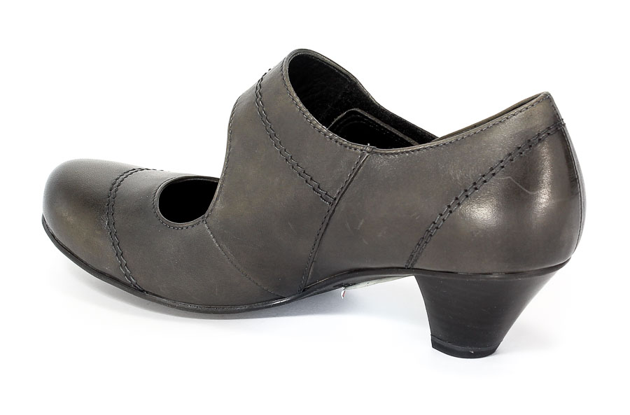 Czółenka Jana 8-24302-27 Graphite.Prz