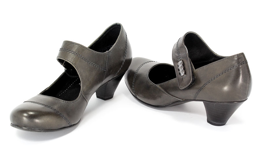 Czółenka Jana 8-24302-27 Graphite.Prz