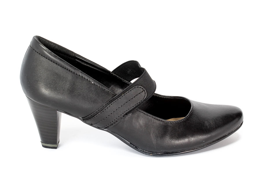 Czółenka Jana 8-22405-28 Black.Prz