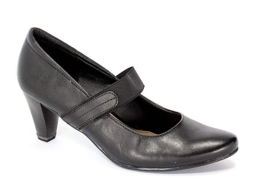 Czółenka Jana 8-22405-28 Black.Prz