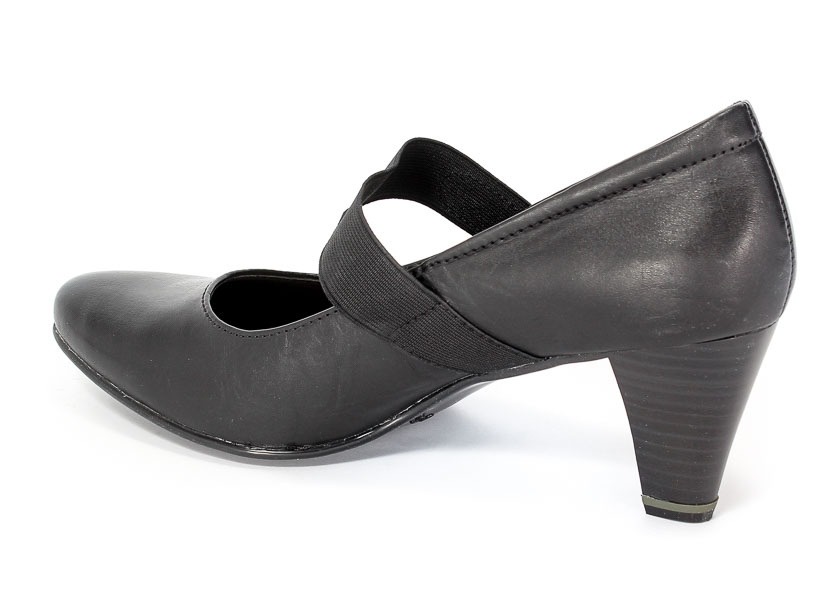 Czółenka Jana 8-22405-28 Black.Prz
