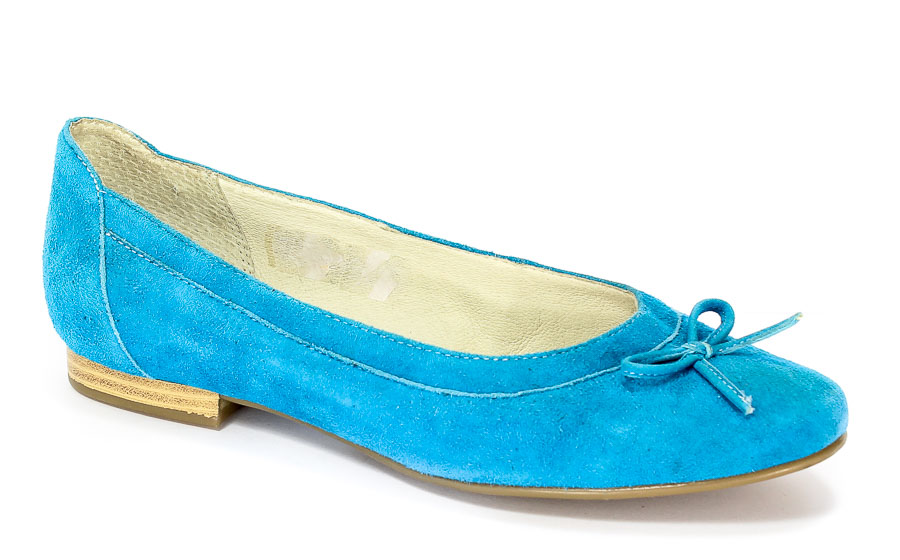 Baleriny Caprcie 9-9-22100-24 Blue 822.Prz