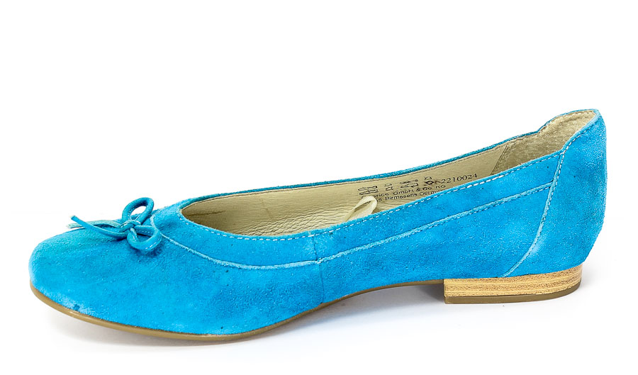 Baleriny Caprcie 9-9-22100-24 Blue 822.Prz