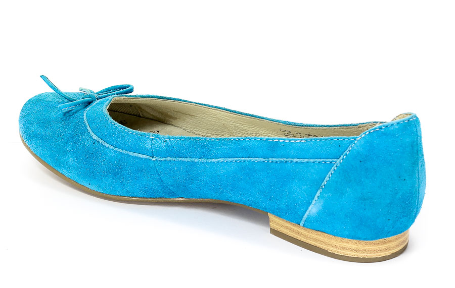 Baleriny Caprcie 9-9-22100-24 Blue 822.Prz