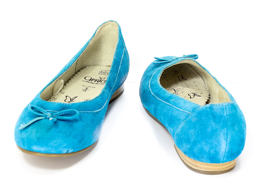 Baleriny Caprcie 9-9-22100-24 Blue 822.Prz