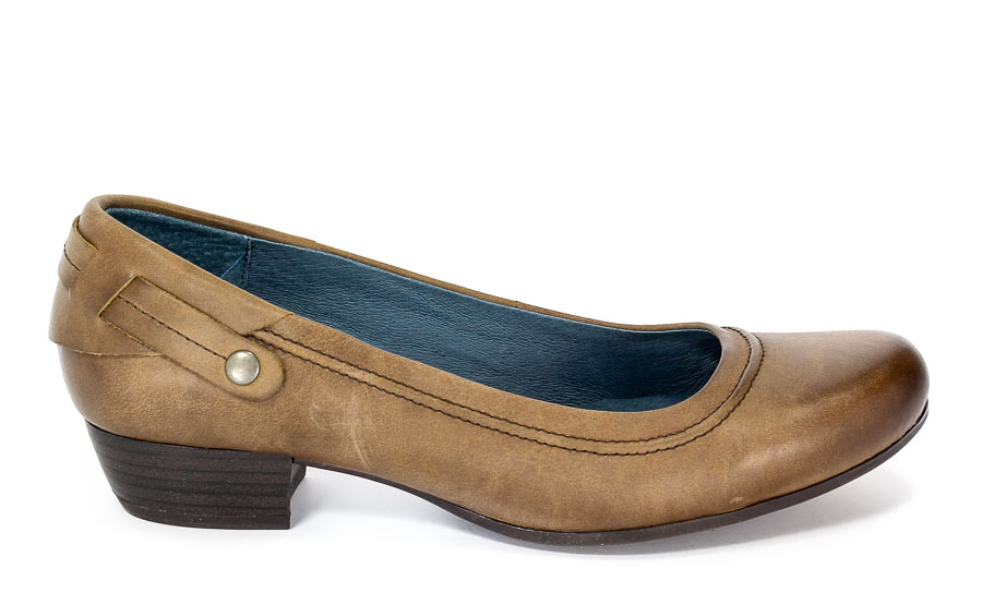 Czółenka Caprcie 9-22200-27 Dark brown.Prz