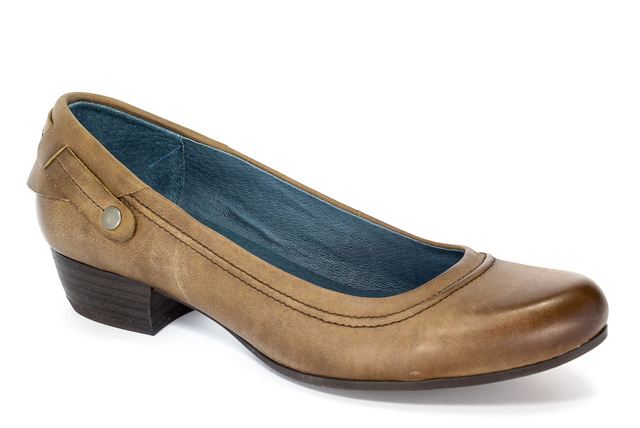 Czółenka Caprcie 9-22200-27 Dark brown.Prz