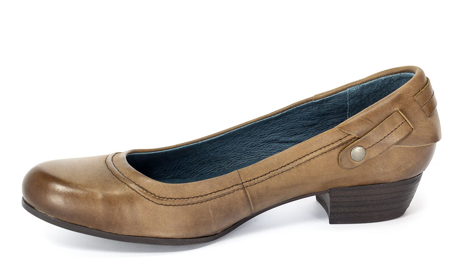 Czółenka Caprcie 9-22200-27 Dark brown.Prz