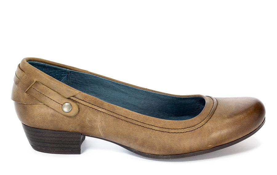 Czółenka Caprcie 9-22200-27 Dark brown.Prz