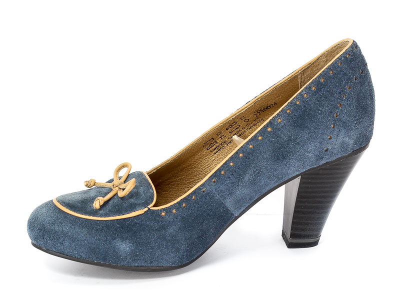 Czółenka Caprcie 9-9-2400-24 871 Blue Su.Prz