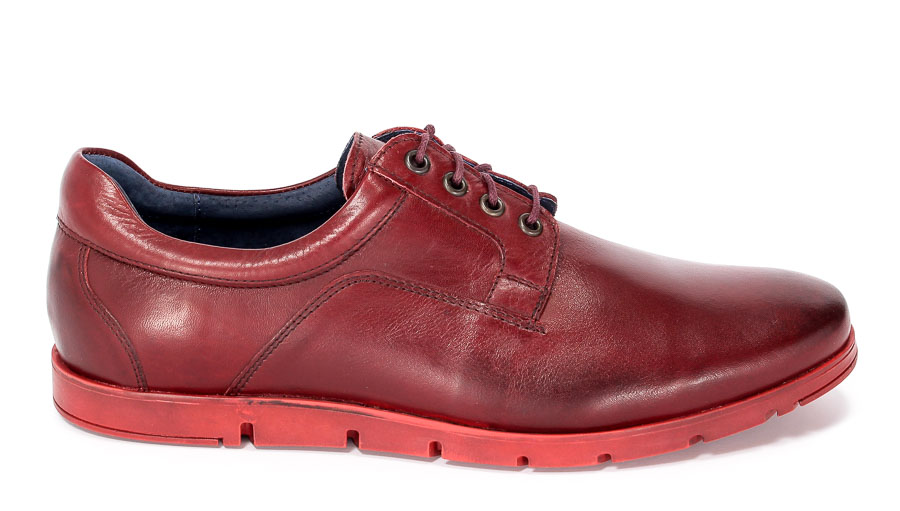 Półbuty Euro Moda 303/167/TR Bordo.