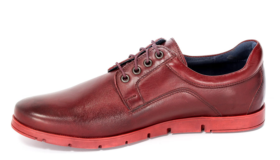 Półbuty Euro Moda 303/167/TR Bordo.