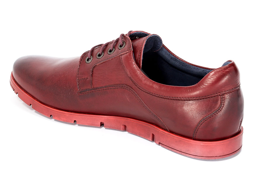 Półbuty Euro Moda 303/167/TR Bordo.