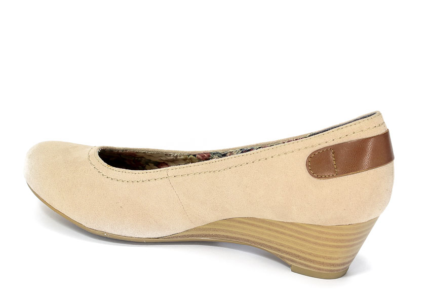 Czółenka Jana Soft Line 8-22360-20 Taupe.Prz