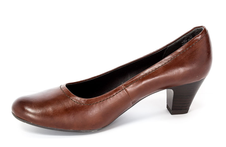 Czółenka Jana Soft Line 8-22362-29 Cognac.Prz
