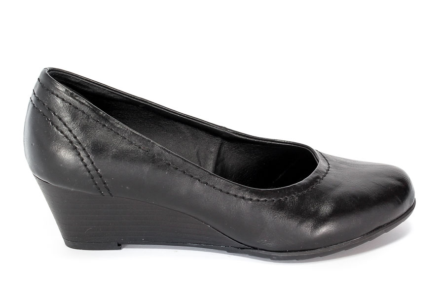 Czółenka Jana Soft Line 8-24364-29 Black.Prz