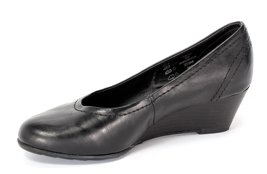 Czółenka Jana Soft Line 8-24364-29 Black.Prz
