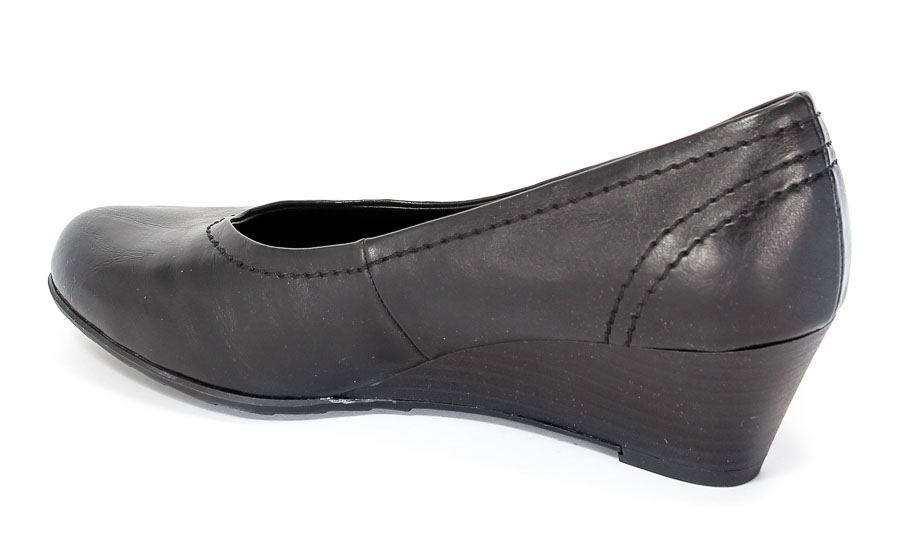 Czółenka Jana Soft Line 8-24364-29 Black.Prz