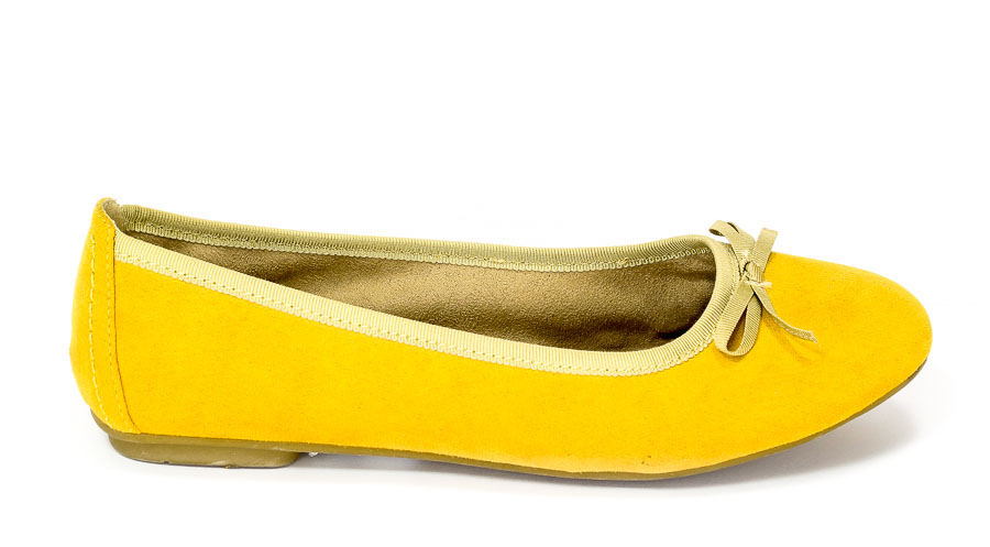 Baleriny Soft Line 8-22163-20 Yellow.Prz