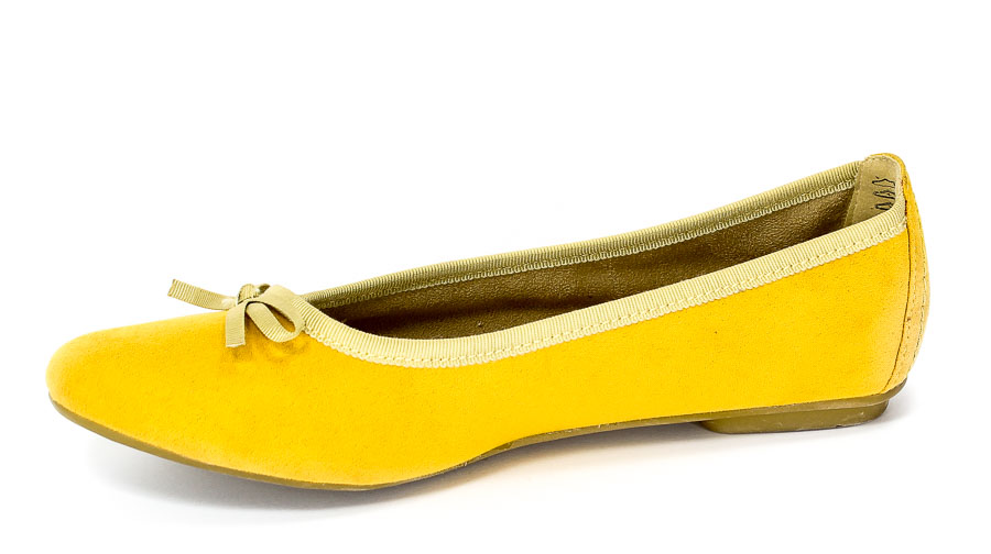 Baleriny Soft Line 8-22163-20 Yellow.Prz
