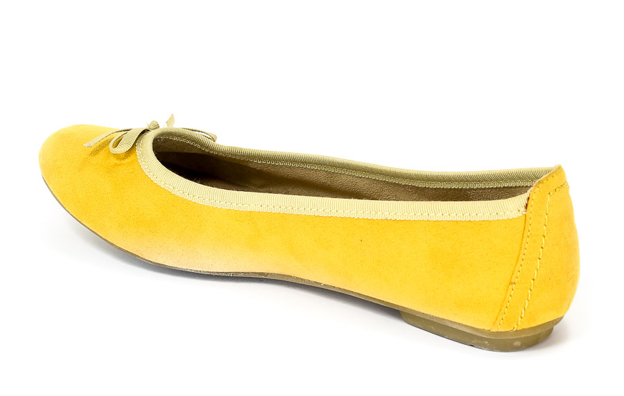 Baleriny Soft Line 8-22163-20 Yellow.Prz