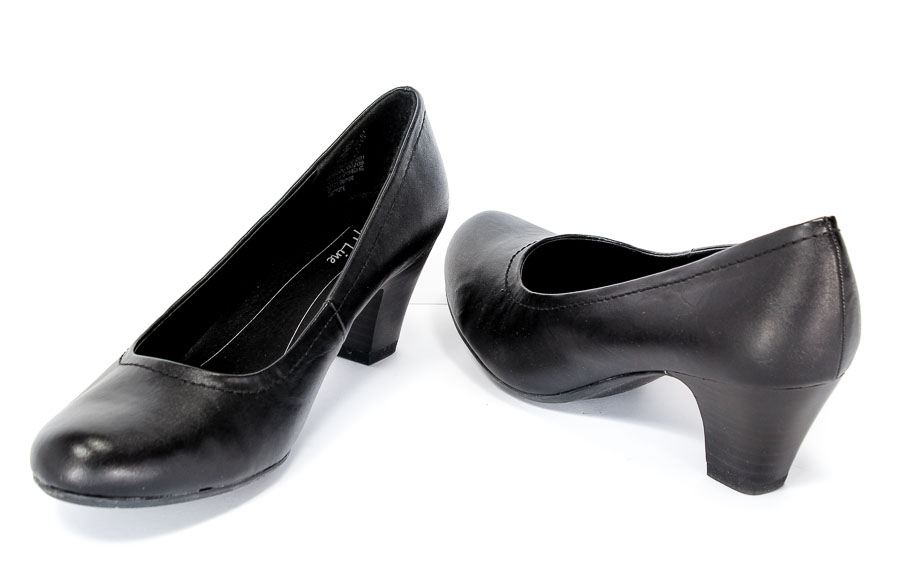 Czółenka Jana Soft Line 8-22362-29 Black.Prz