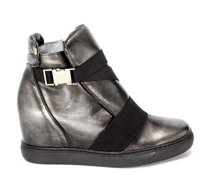 Sneakersy Eksbut 77-4492-E04 Czarny-Srebro Lic